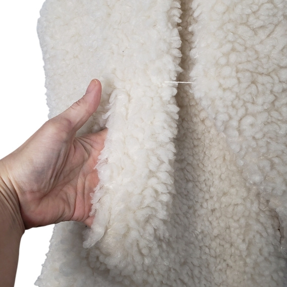 New Torrid Sherpa Style Drape Vest 3X Sleeveless Polyester - Picture 6 of 13